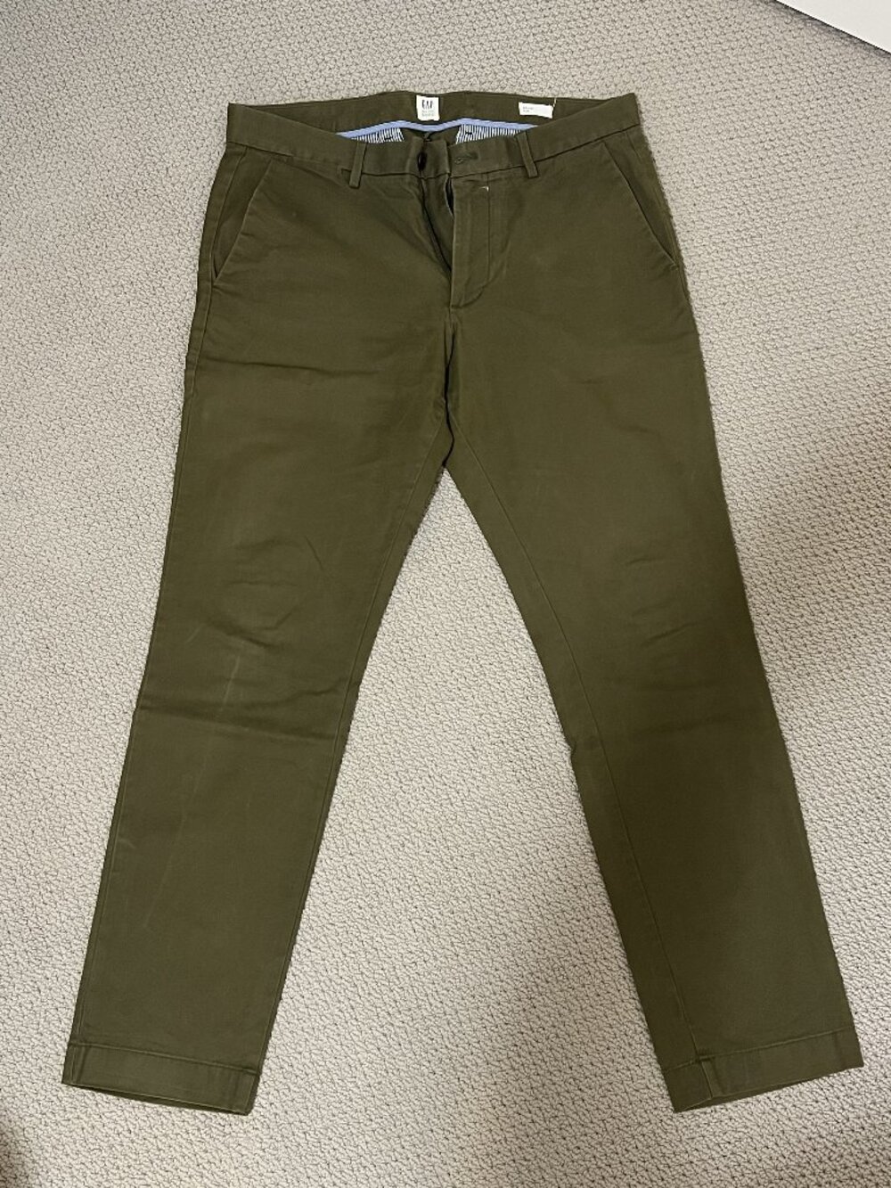 Gap Men’s Stretch Chino Pants 32x30 Olive Green